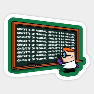 French Chalkboard! Sticker